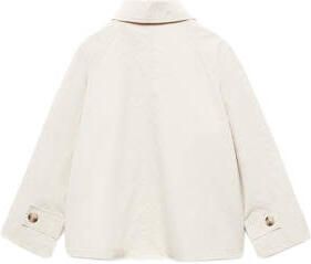 Mango Kids zomerjas lichtbeige Meisjes Polyamide Klassieke kraag Effen 128 - Foto 3