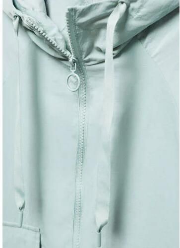 Mango Kids zomerjas lichtblauw Meisjes Polyamide Capuchon Effen 152(XXS) - Foto 2