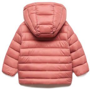 Mango Kids zomerjas middenoranje Meisjes Polyamide Capuchon Effen 104 - Foto 3
