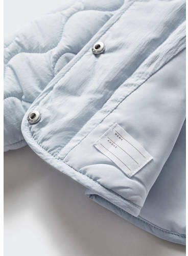 Mango Kids zomerjas pastelblauw Meisjes Polyamide Klassieke kraag Effen 92 - Foto 3