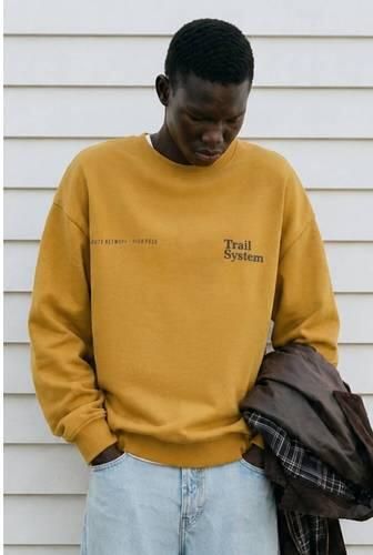 MANGO TEEN sweater met tekst oker Geel Tekst maat 158(XXS) - Foto 3