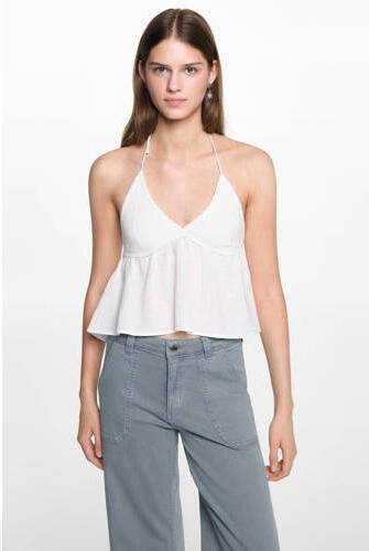 MANGO TEENS bootcut jeans middenblauw Meisjes Katoen Effen 158(XS)