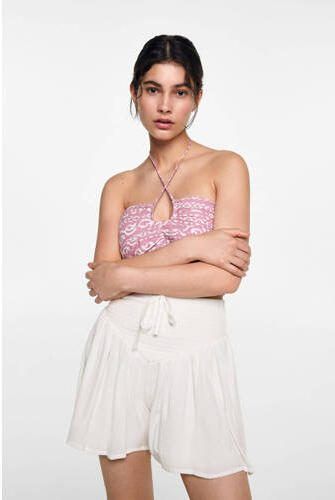 MANGO TEENS casual short offwhite Korte broek Wit Meisjes Viscose Effen 152(XXS) - Foto 2