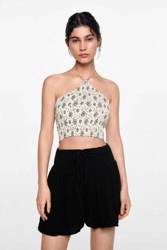 MANGO TEENS casual short zwart Korte broek Meisjes Viscose Effen 152(XXS) - Foto 3