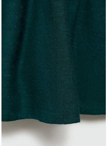 MANGO TEENS crop top donkergroen Meisjes Viscose V-hals Effen 152(XXS)