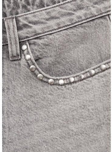 MANGO TEENS denim short grey denim Korte broek Grijs Effen 152(XXS)