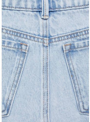 MANGO TEENS denim short lichtblauw Korte broek Effen 152(XXS)