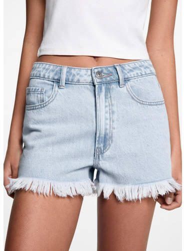 MANGO TEENS denim short lichtblauw Korte broek Effen 152(XXS) - Foto 2