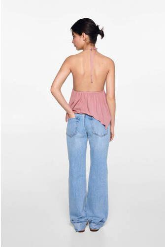 MANGO TEENS haltertop warmroze Meisjes Viscose V-hals Effen 152(XXS) - Foto 2