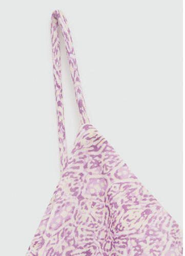 MANGO TEENS jurk pastelpaars Meisjes Viscose One shoulder All over print 152(XXS) - Foto 2
