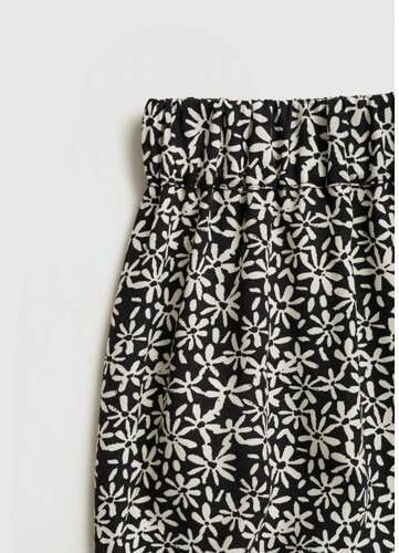 MANGO TEENS maxi rok zwart Meisjes Viscose Bloemen 152(XXS) - Foto 2