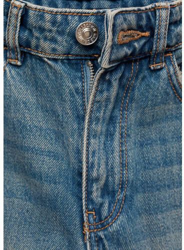 MANGO TEENS straight fit jeans changeant blauw Meisjes Denim Effen 152(XXS)