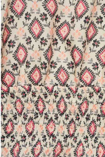 MANGO TEENS top met all over print beige lichtoranje Meisjes Viscose Ronde hals 152(XXS) - Foto 2