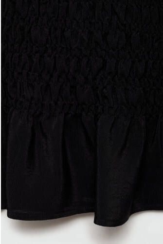 MANGO TEENS top zwart Meisjes Viscose Ronde hals Effen 152(XXS) - Foto 3