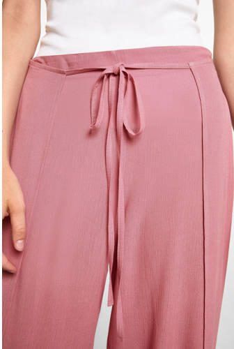 MANGO TEENS wide leg broek roze Meisjes Viscose Effen 152(XXS) - Foto 2