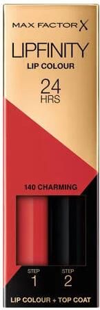 Max Factor Lipfinity Lip Colour 2-step Long Lasting lippenstift 140 Charming Roze