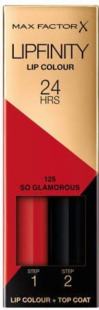 Max Factor Lipfinity Lip Colour lippenstift 125 So Glamorous Rood - Foto 3