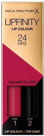 Max Factor Lipfinity Lip Colour Lippenstift 335 Just In Love Roze - Foto 3