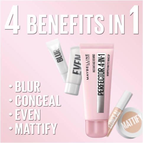 Maybelline New York Instant Anti-Age Perfector 4-in-1 Matte Light primer concealer BB cream en poeder in één 30 ml Beige - Foto 3