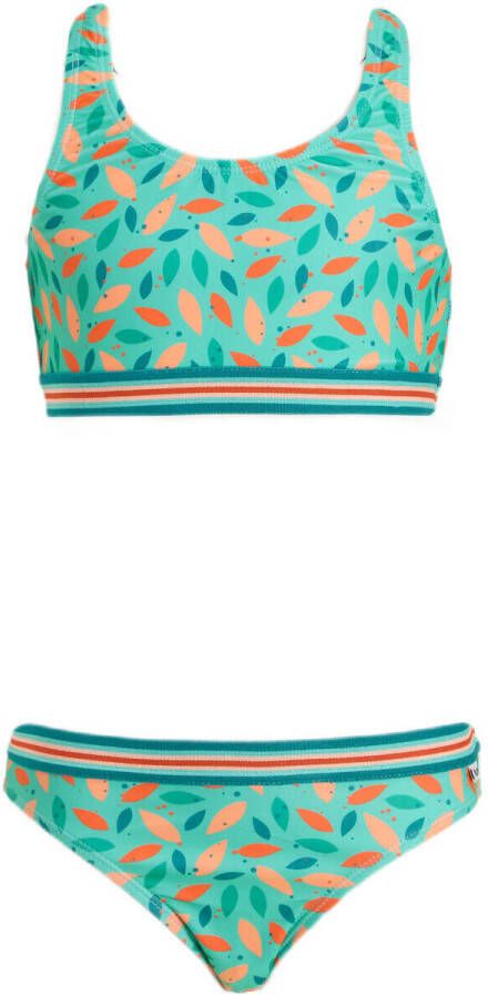 Me & My Monkey crop bikini Macy mintgroen Meisjes Gerecycled polyester 116