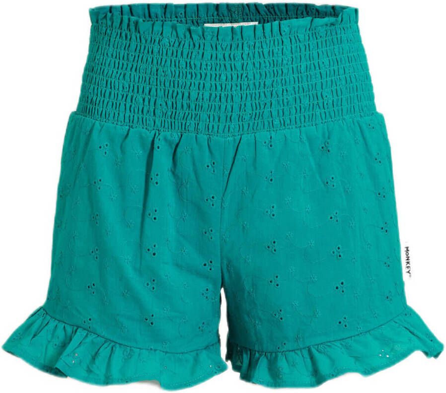 Me & My Monkey high waist short Madelein groen Korte broek Meisjes Katoen 152