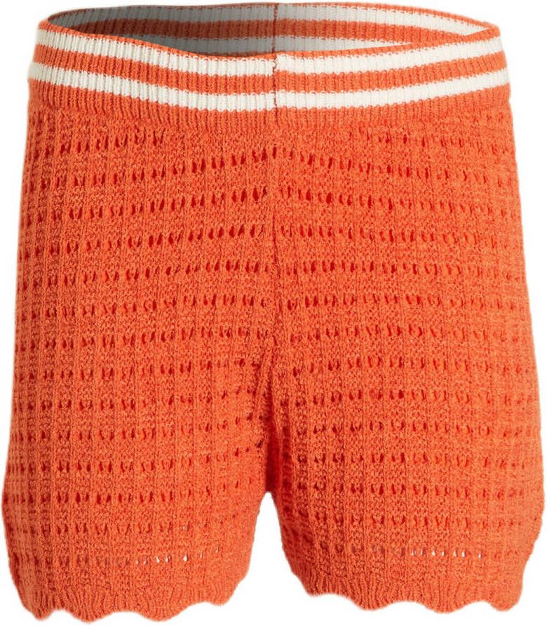 Me & My Monkey crochet short Mitzy oranje Korte broek Meisjes Acryl Effen 116