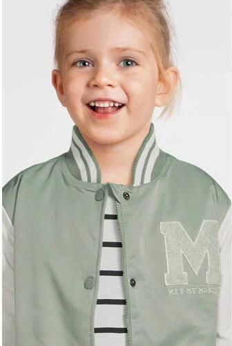 Me & My Monkey baseball jacket Parel met logo lichtgroen Jas Meisjes Polyester Ronde hals 104 - Foto 2