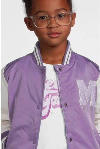 Me & My Monkey baseball jacket Parel met logo paars Jas Meisjes Polyester Ronde hals 164 - Foto 2