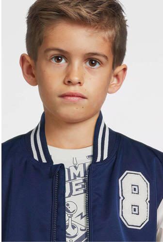 Me & My Monkey baseball jacket Paul navy Jas Blauw Jongens Polyester Ronde hals 116 - Foto 2