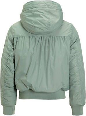 Me & My Monkey bomberjack Nena mintgroen Jas Meisjes Nylon Capuchon Effen 128 - Foto 3