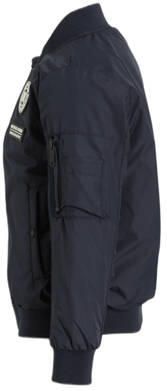 Me & My Monkey bomberjack zomer Matz met printopdruk blauw Jas Jongens Polyester Ronde hals 128 - Foto 3