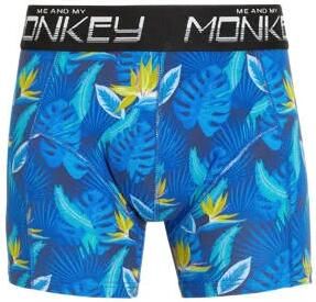 Me & My Monkey boxershort set van 2 kobalt Blauw Jongens Stretchkatoen 116 - Foto 2