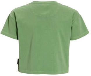 Me & My Monkey boxy T-shirt Honey groen Meisjes Katoen Ronde hals Printopdruk - Foto 2