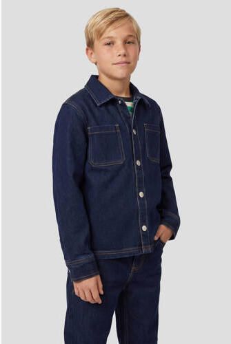 Me & My Monkey denim overshirt donkerblauw Overhemd Jongens Stretchdenim Klassieke kraag - Foto 4
