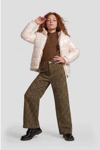Me & My Monkey faux fur winterjas zand Beige Meisjes Imitatiebont Capuchon - Foto 4