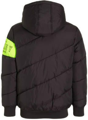 Me & My Monkey gewatteerde winterjas Niels zwart Jongens Polyester Capuchon 128 - Foto 2