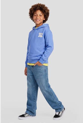 Me & My Monkey hoodie met backprint blauw Sweater Jongens Katoen Capuchon - Foto 5