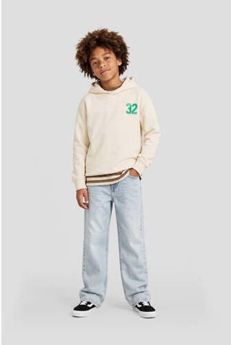 Me & My Monkey hoodie met backprint ecru Sweater Jongens Katoen Capuchon - Foto 3