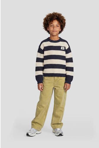 Me & My Monkey loose fit jeans olijfgroen Jongens Stretchdenim Effen - Foto 4