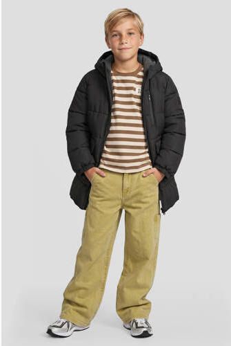 Me & My Monkey pufferjas zwart Jongens Polyester Capuchon Effen - Foto 4