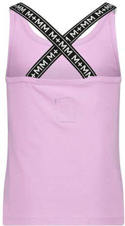 Me & My Monkey singlet met logo lila Paars Meisjes Stretchkatoen Ronde hals 104 - Foto 2