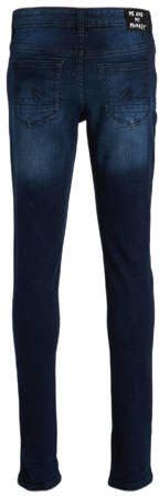 Me & My Monkey skinny jeans dark denim Blauw Jongens Stretchdenim Effen 176 - Foto 3