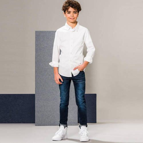 Me & My Monkey skinny jeans dark denim Blauw Jongens Stretchdenim Effen 176 - Foto 2