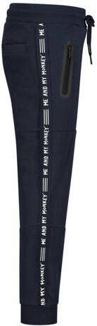 Me & My Monkey slim fit joggingbroek marine Blauw Jongens Katoen Effen 128 - Foto 2