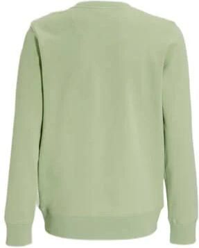 Me & My Monkey sweater Peddy met tekstopdruk groen Trui Jongens Katoen Ronde hals 122 128