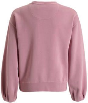 Me & My Monkey sweater Pien met printopdruk lichtroze Trui Meisjes Katoen Ronde hals 122 128