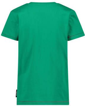 Me & My Monkey T-shirt met printopdruk groen Jongens Katoen Ronde hals 116-122 - Foto 2