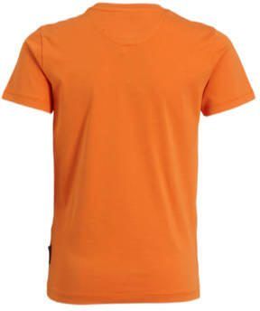 Me & My Monkey T-shirt Mika met printopdruk oranje Jongens Katoen Ronde hals 104 - Foto 2