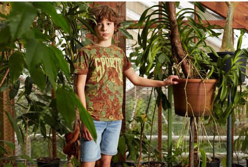 Me & My Monkey T-shirt Ming met all over print multi Jongens Katoen Ronde hals 116 - Foto 2