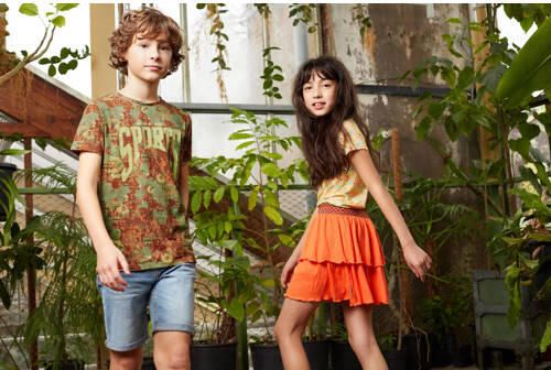 Me & My Monkey T-shirt Ming met all over print multi Jongens Katoen Ronde hals 116 - Foto 3
